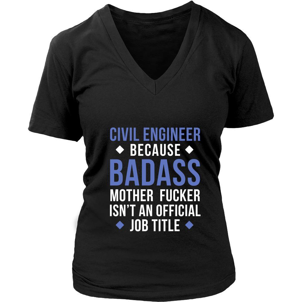 Civil engineer Shirt - Civil engineer because badass mother fucker isn't an official job title - Profession Gift-T-shirt-Teelime | shirts-hoodies-mugs
