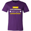 Civil Engineer Shirt - I'm a Civil Engineer, what's your superpower? - Profession Gift-T-shirt-Teelime | shirts-hoodies-mugs