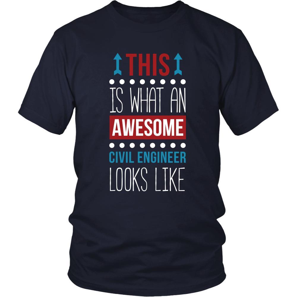 Civil engineer Shirt - This is what an awesome Civil engineer looks like - Profession Gift-T-shirt-Teelime | shirts-hoodies-mugs