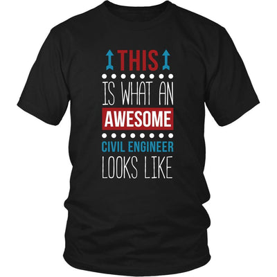 Civil Engineering Merchandise Civil engineer Shirt - This is what an awesome Civil engineer looks li ...