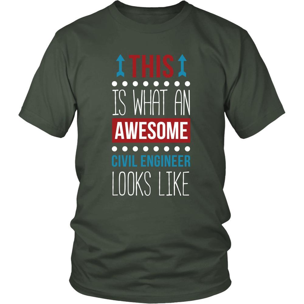 Civil engineer Shirt - This is what an awesome Civil engineer looks like - Profession Gift-T-shirt-Teelime | shirts-hoodies-mugs