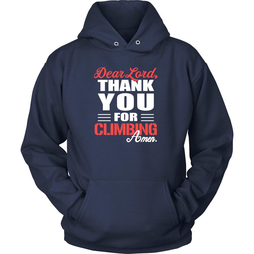 Climbing Shirt - Dear Lord, thank you for Climbing Amen- Sport-T-shirt-Teelime | shirts-hoodies-mugs