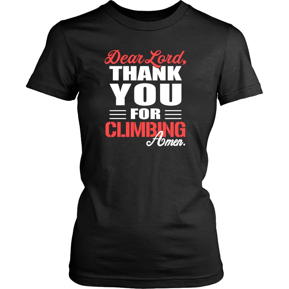 Climbing Shirt - Dear Lord, thank you for Climbing Amen- Sport-T-shirt-Teelime | shirts-hoodies-mugs