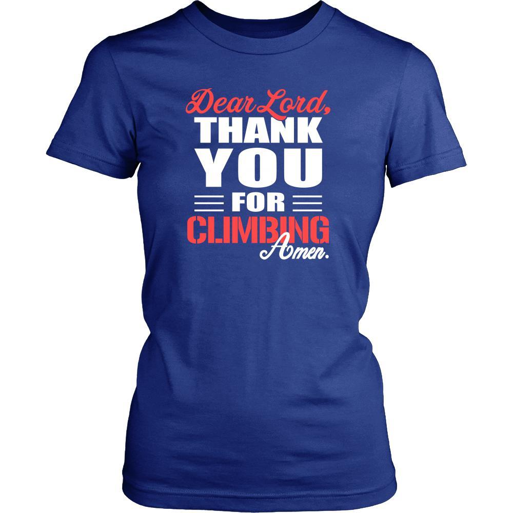 Climbing Shirt - Dear Lord, thank you for Climbing Amen- Sport-T-shirt-Teelime | shirts-hoodies-mugs