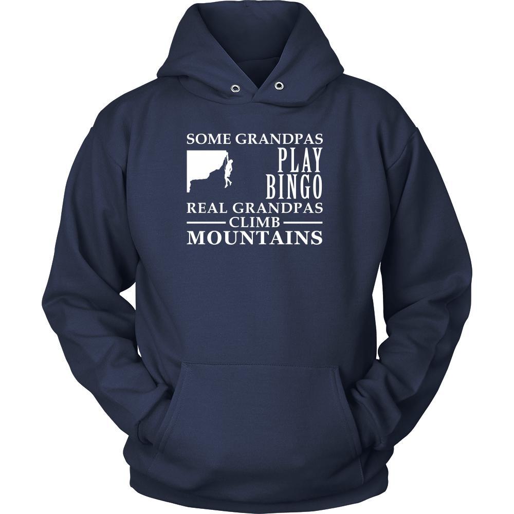 Climbing Shirt Some Grandpas play bingo, real Grandpas go Climbing Family Hobby-T-shirt-Teelime | shirts-hoodies-mugs