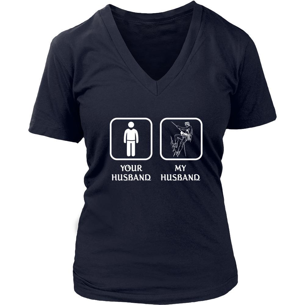 Climbing - Your husband My husband - Mother's Day Hobby Shirt-T-shirt-Teelime | shirts-hoodies-mugs