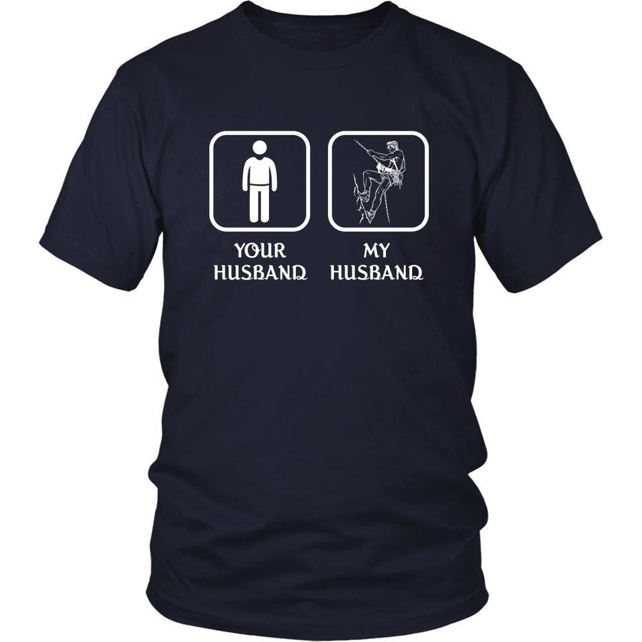 Climbing - Your husband My husband - Mother's Day Hobby Shirt-T-shirt-Teelime | shirts-hoodies-mugs