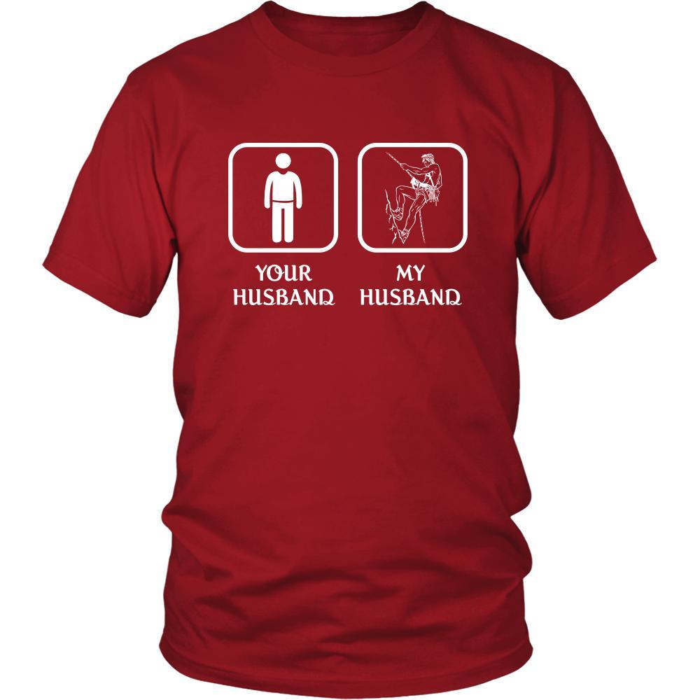 Climbing - Your husband My husband - Mother's Day Hobby Shirt-T-shirt-Teelime | shirts-hoodies-mugs
