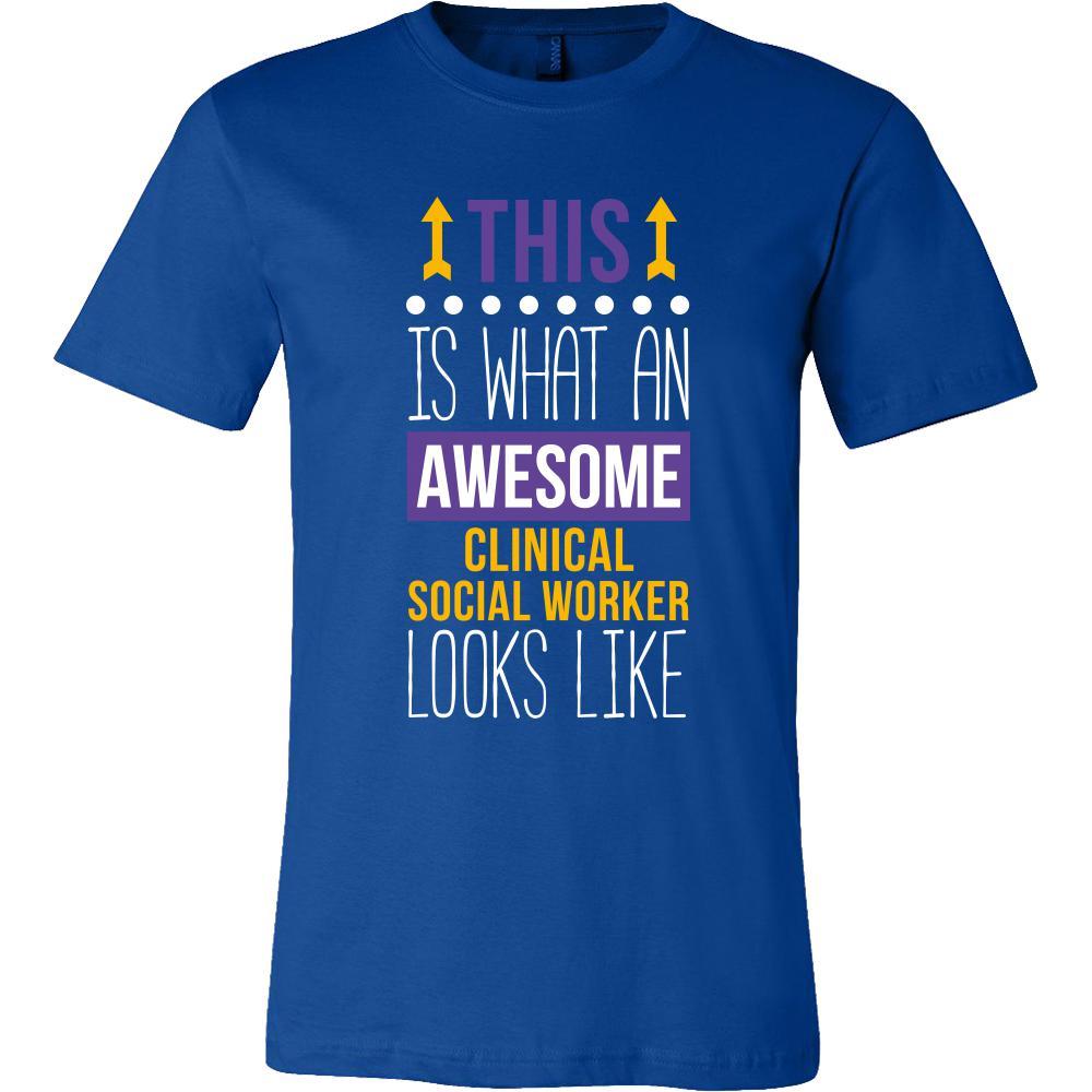Clinical Social Worker Shirt - This is what an awesome Clinical Social Worker looks like - Profession Gift-T-shirt-Teelime | shirts-hoodies-mugs