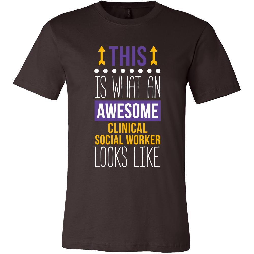 Clinical Social Worker Shirt - This is what an awesome Clinical Social Worker looks like - Profession Gift-T-shirt-Teelime | shirts-hoodies-mugs