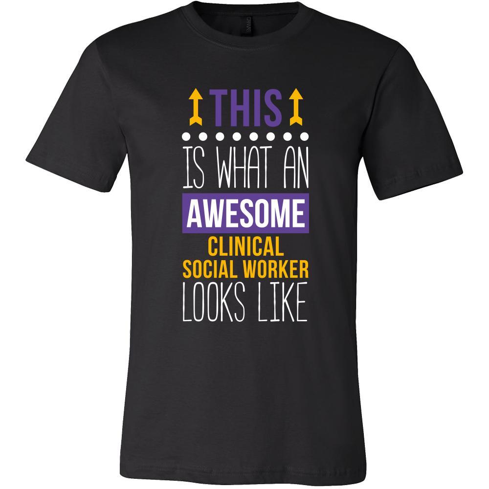 Clinical Social Worker Shirt - This is what an awesome Clinical Social Worker looks like - Profession Gift-T-shirt-Teelime | shirts-hoodies-mugs