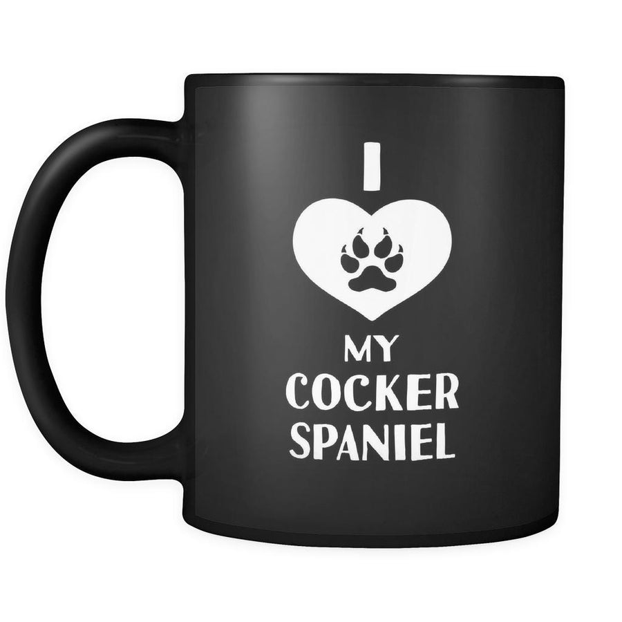 Cocker Spaniel I Love My Cocker Spaniel 11oz Black Mug-Drinkware-Teelime | shirts-hoodies-mugs