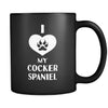 Cocker Spaniel I Love My Cocker Spaniel 11oz Black Mug-Drinkware-Teelime | shirts-hoodies-mugs