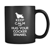 Cocker spaniel Keep Calm and Hug Your Cocker spaniel 11oz Black Mug-Drinkware-Teelime | shirts-hoodies-mugs