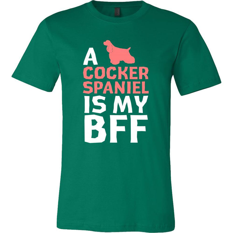 Cocker spaniel Shirt - a Cocker spaniel is my bff- Dog Lover Gift-T-shirt-Teelime | shirts-hoodies-mugs