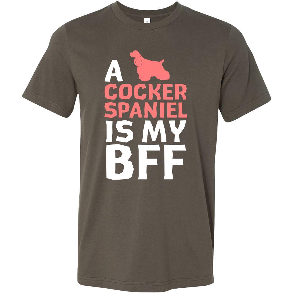 Cocker spaniel Shirt - a Cocker spaniel is my bff- Dog Lover Gift-T-shirt-Teelime | shirts-hoodies-mugs