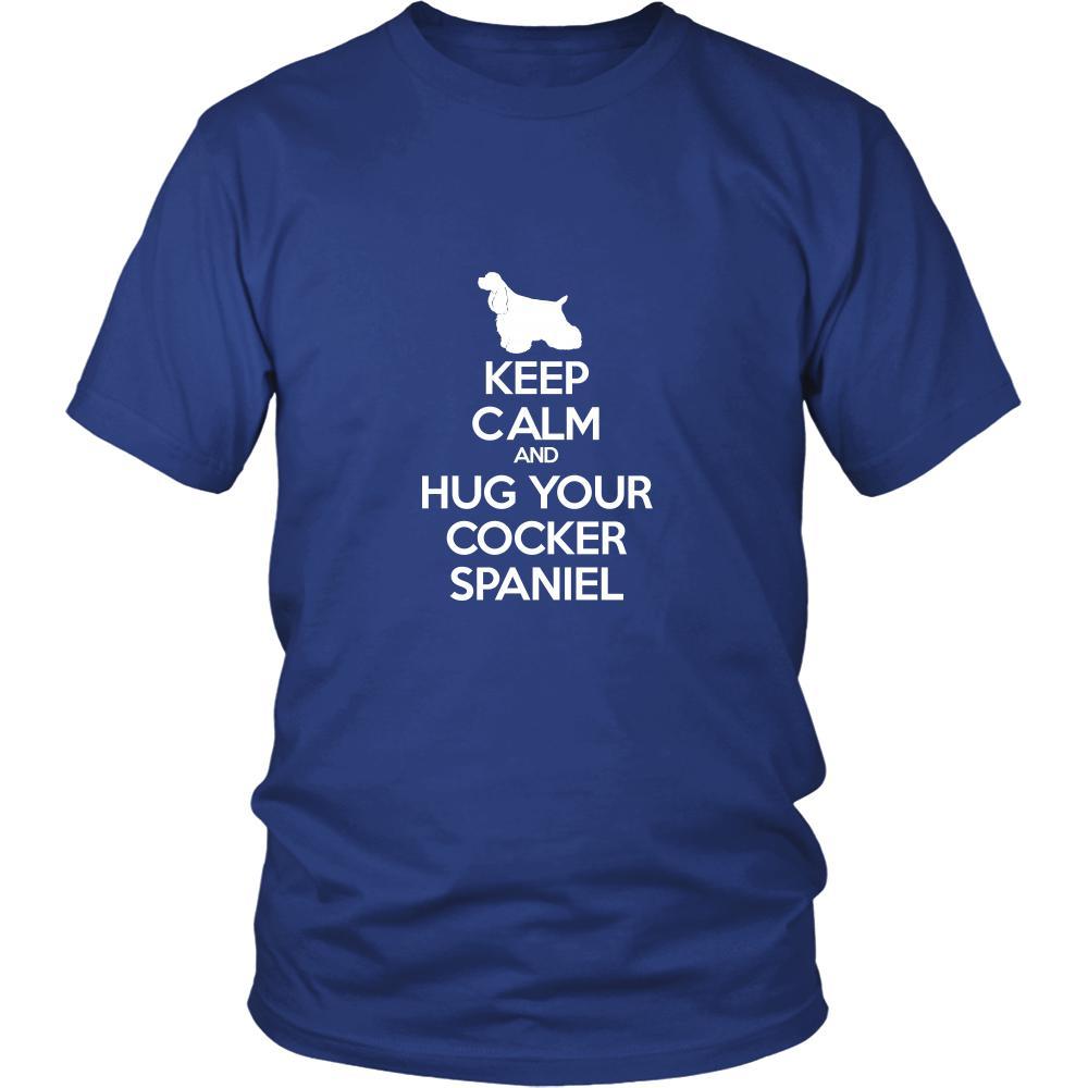 Cocker spaniel Shirt - Keep Calm and Hug Your Cocker spaniel- Dog Lover Gift-T-shirt-Teelime | shirts-hoodies-mugs