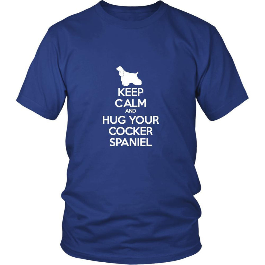 Cocker spaniel Shirt - Keep Calm and Hug Your Cocker spaniel- Dog Lover Gift-T-shirt-Teelime | shirts-hoodies-mugs