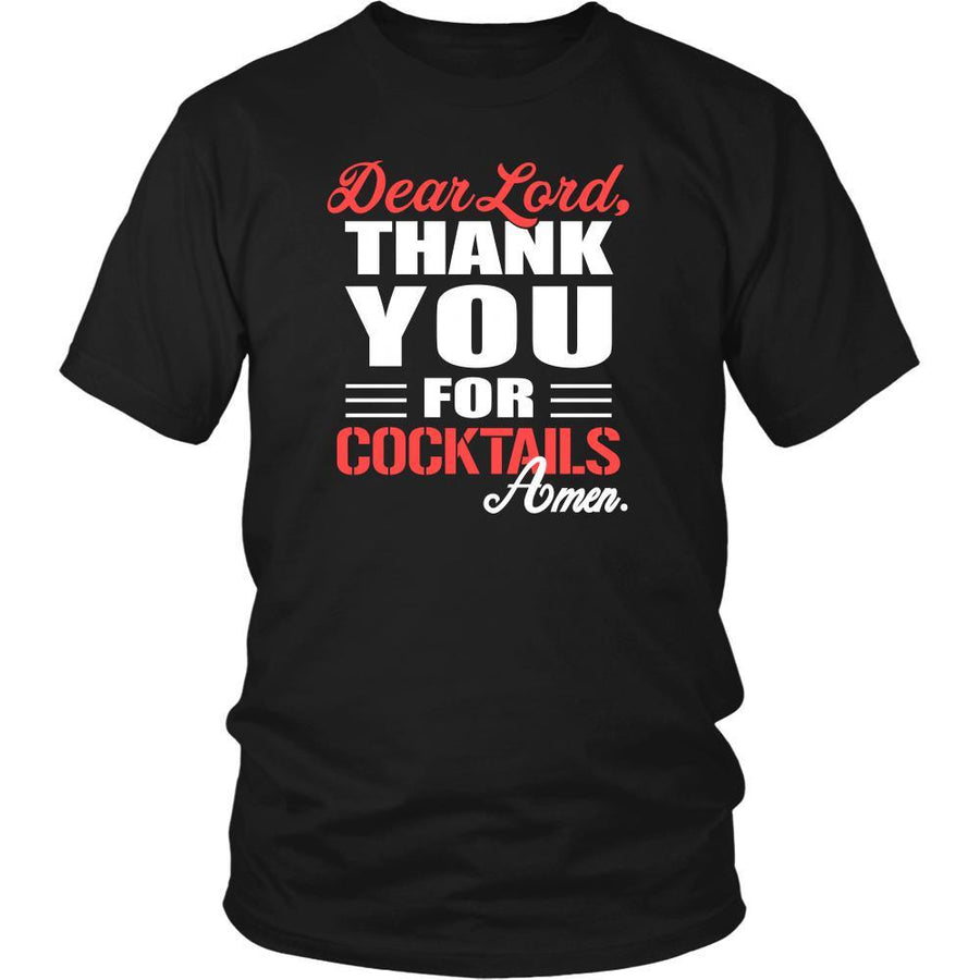 Cocktail Shirt - Dear Lord, thank you for Cocktail Amen- Drink Lover-T-shirt-Teelime | shirts-hoodies-mugs