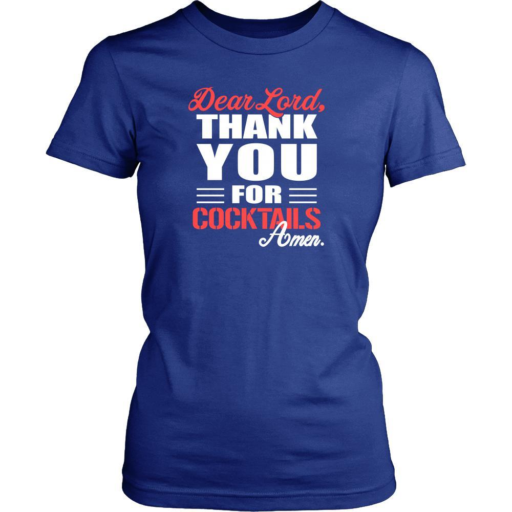 Cocktail Shirt - Dear Lord, thank you for Cocktail Amen- Drink Lover-T-shirt-Teelime | shirts-hoodies-mugs