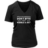 Coding T Shirt - Programmers don't bite they nibble a bit-T-shirt-Teelime | shirts-hoodies-mugs
