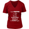 Coffee - I drink coffee because punching people is frowned upon - Drinks Shirt-T-shirt-Teelime | shirts-hoodies-mugs
