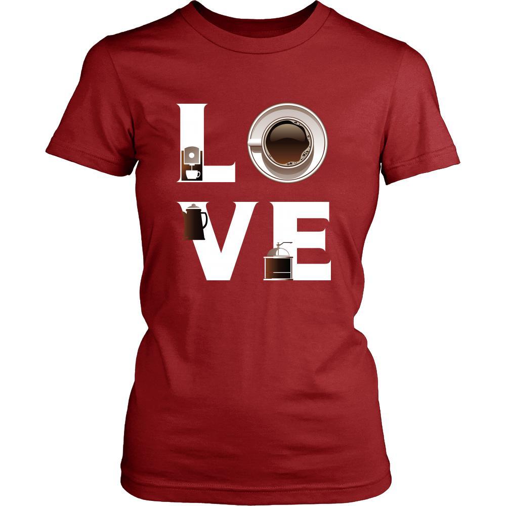 Coffee - LOVE Coffee - Drinks Shirt-T-shirt-Teelime | shirts-hoodies-mugs