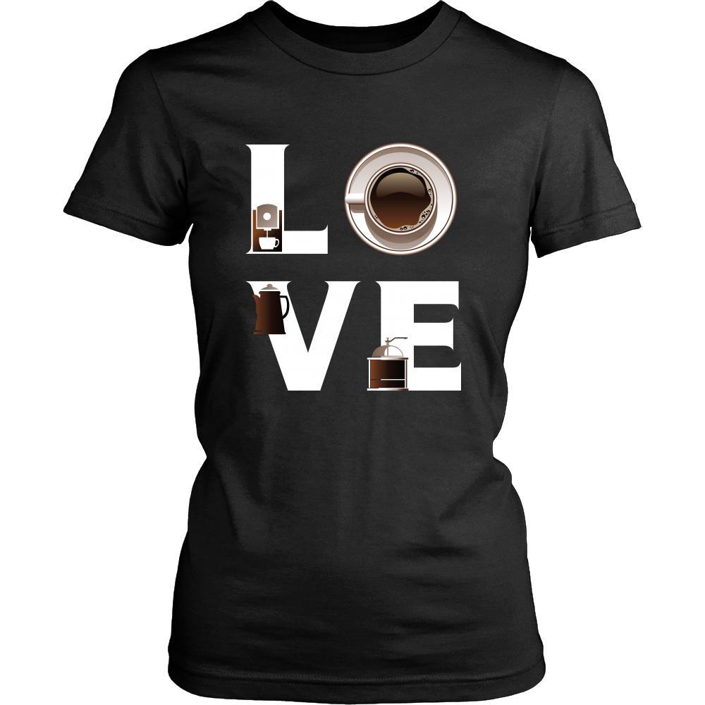Coffee - LOVE Coffee - Drinks Shirt-T-shirt-Teelime | shirts-hoodies-mugs