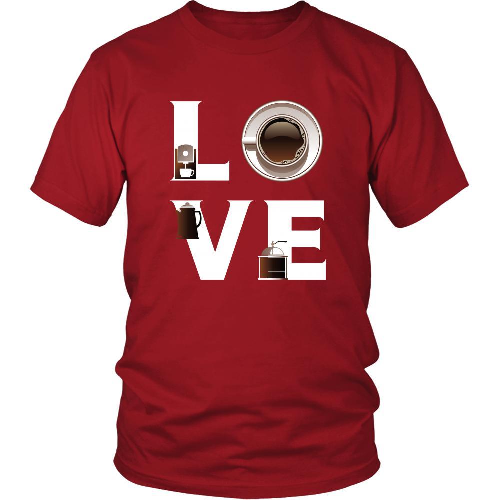 Coffee - LOVE Coffee - Drinks Shirt-T-shirt-Teelime | shirts-hoodies-mugs