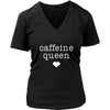 Coffee Shirt - Caffeine queen - Drink Love-T-shirt-Teelime | shirts-hoodies-mugs