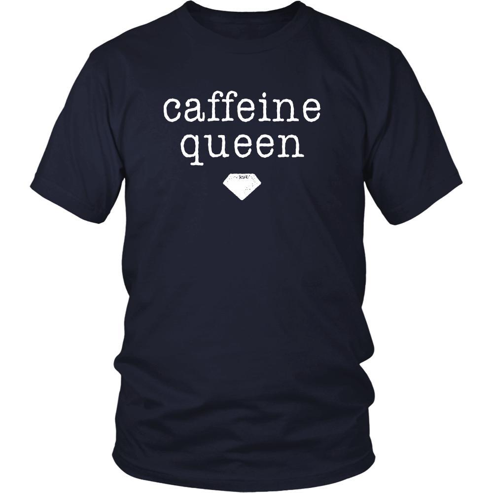 Coffee Shirt - Caffeine queen - Drink Love-T-shirt-Teelime | shirts-hoodies-mugs