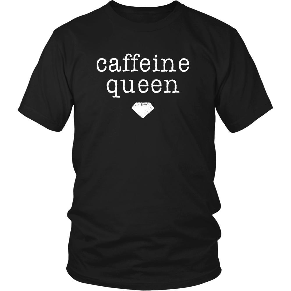Coffee Shirt - Caffeine queen - Drink Love-T-shirt-Teelime | shirts-hoodies-mugs