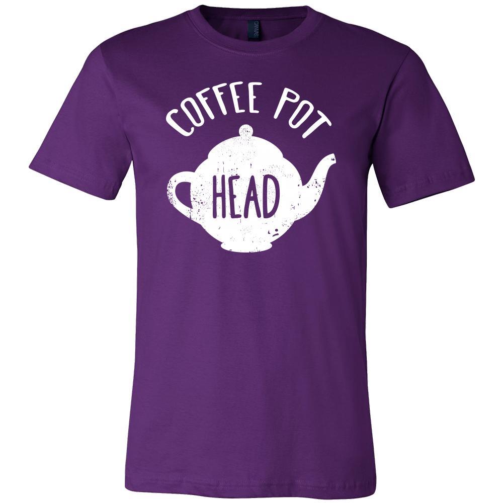 Coffee Shirt - Coffee pot head - Drink Love Gift-T-shirt-Teelime | shirts-hoodies-mugs