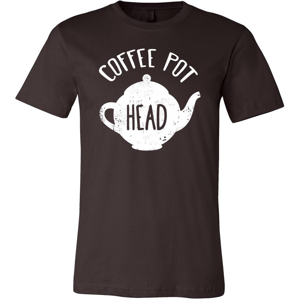 Coffee Shirt - Coffee pot head - Drink Love Gift-T-shirt-Teelime | shirts-hoodies-mugs