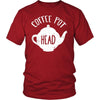 Coffee Shirt - Coffee pot head - Drink Love Gift-T-shirt-Teelime | shirts-hoodies-mugs