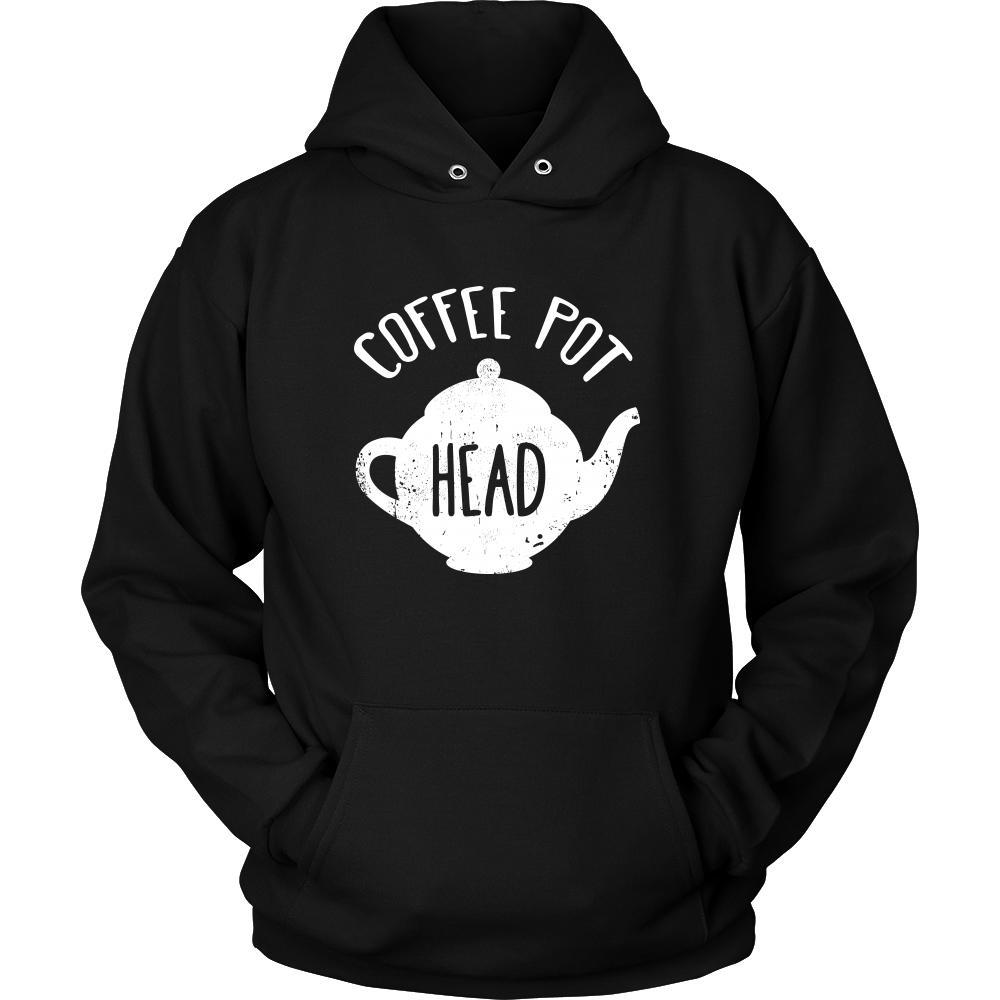 Coffee Shirt - Coffee pot head - Drink Love Gift-T-shirt-Teelime | shirts-hoodies-mugs