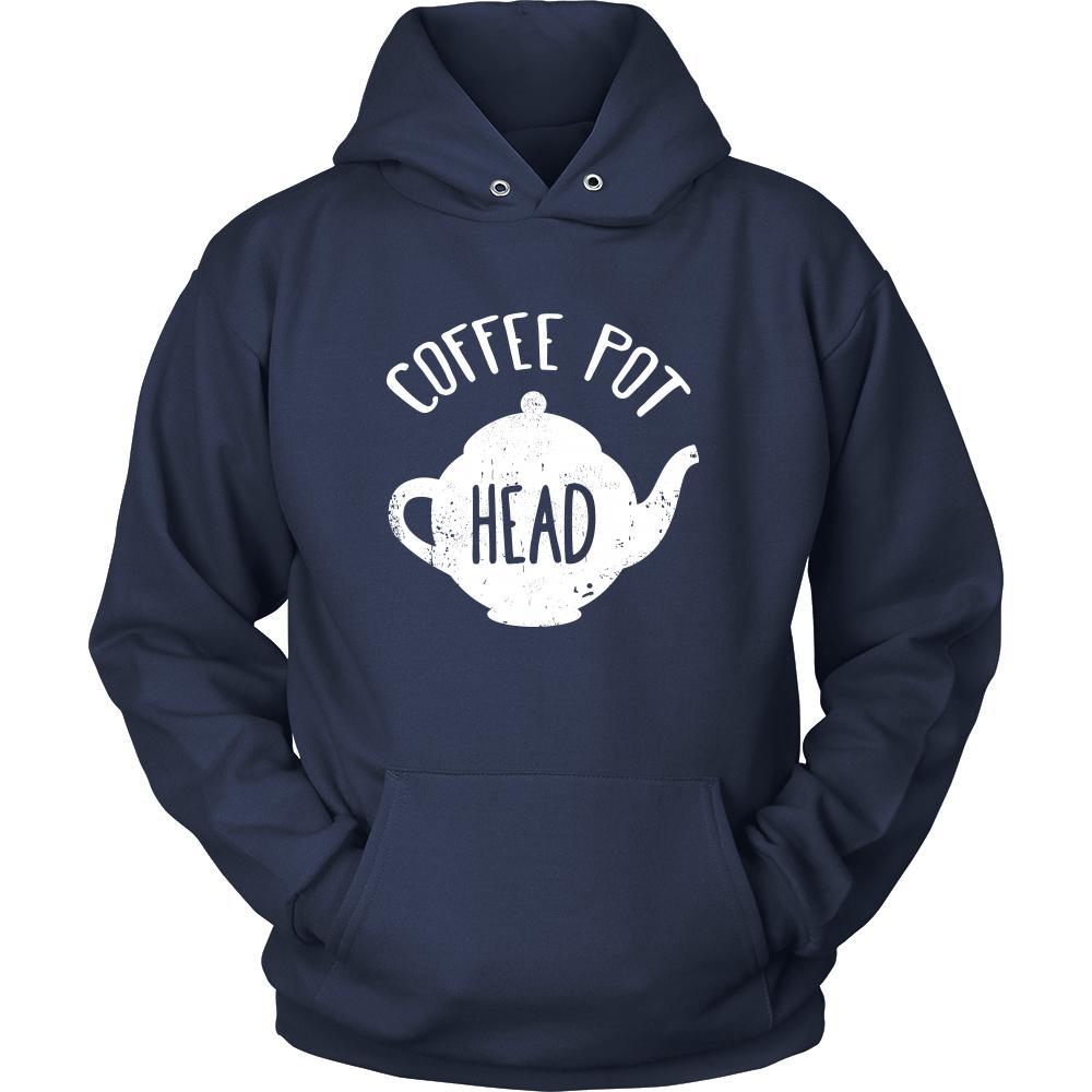 Coffee Shirt - Coffee pot head - Drink Love Gift-T-shirt-Teelime | shirts-hoodies-mugs