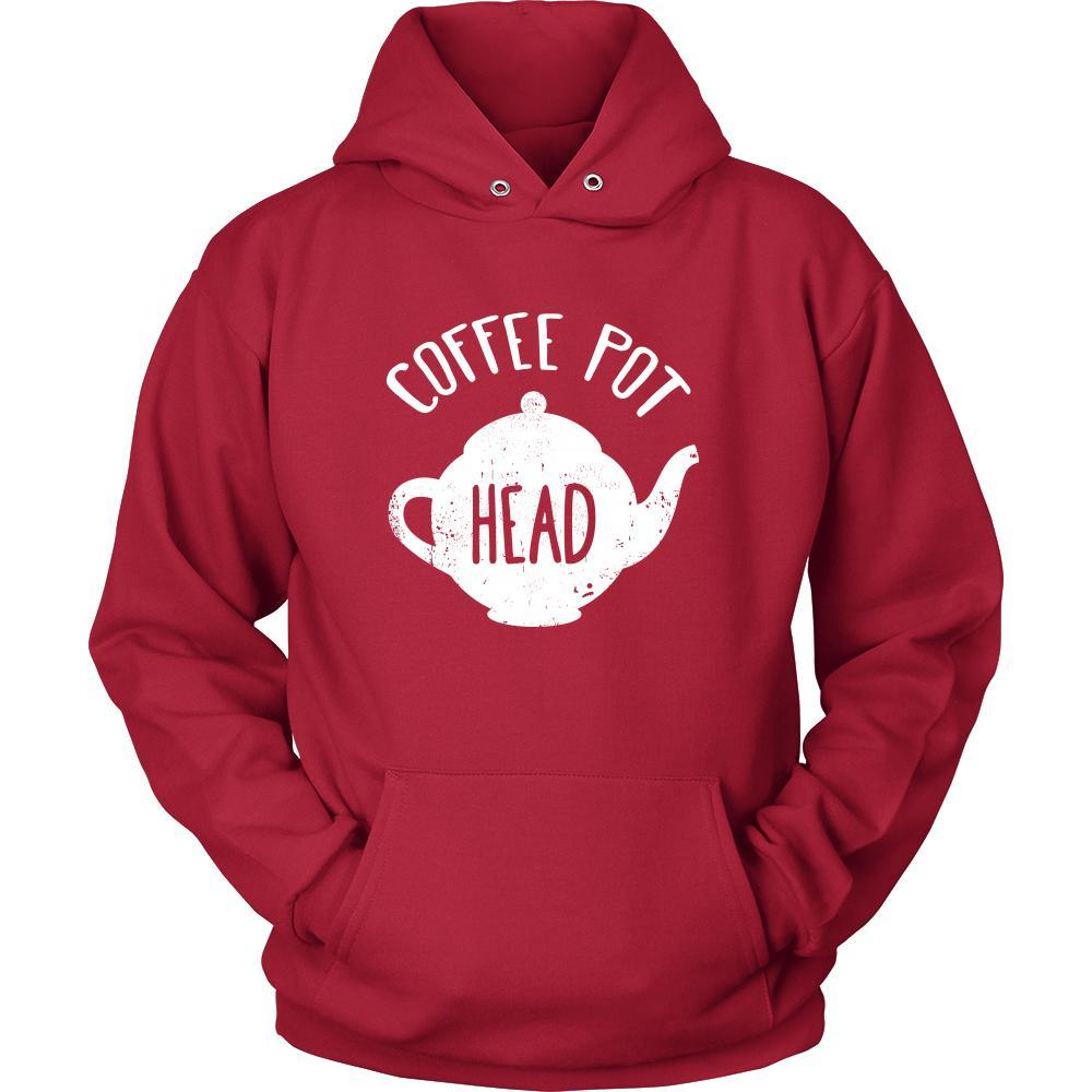 Coffee Shirt - Coffee pot head - Drink Love Gift-T-shirt-Teelime | shirts-hoodies-mugs