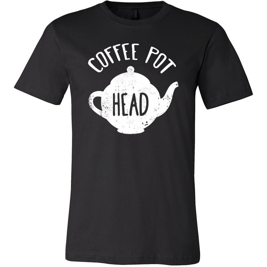 Coffee Shirt - Coffee pot head - Drink Love Gift-T-shirt-Teelime | shirts-hoodies-mugs