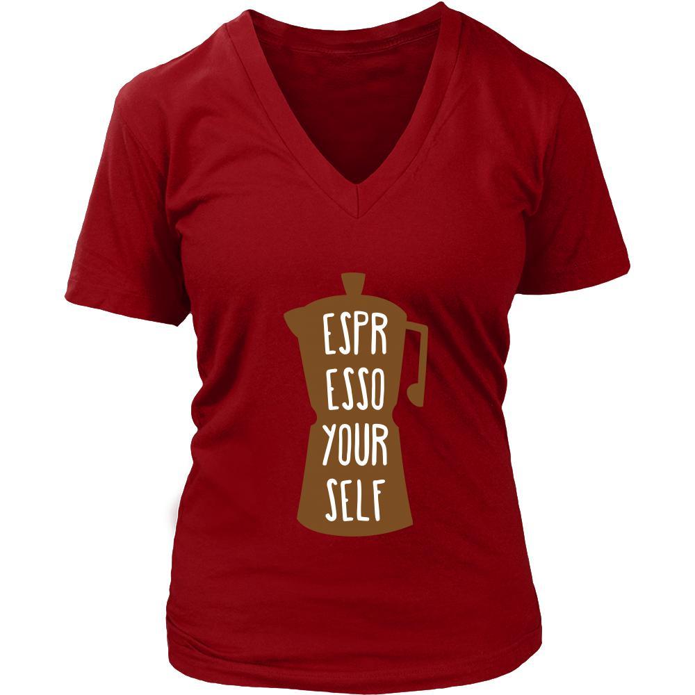 Coffee Shirt - Espresso yourself - Drink Love Gift-T-shirt-Teelime | shirts-hoodies-mugs