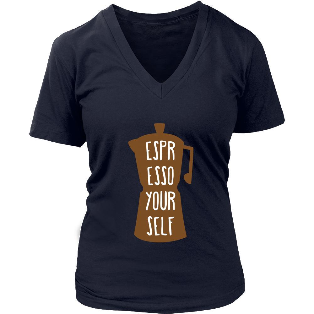 Coffee Shirt - Espresso yourself - Drink Love Gift-T-shirt-Teelime | shirts-hoodies-mugs