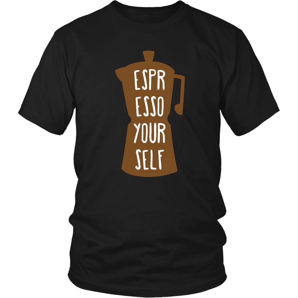 Coffee Shirt - Espresso yourself - Drink Love Gift-T-shirt-Teelime | shirts-hoodies-mugs