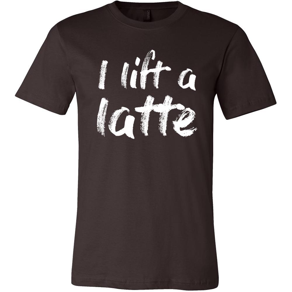 Coffee Shirt - I lift a latte - Drink Love-T-shirt-Teelime | shirts-hoodies-mugs