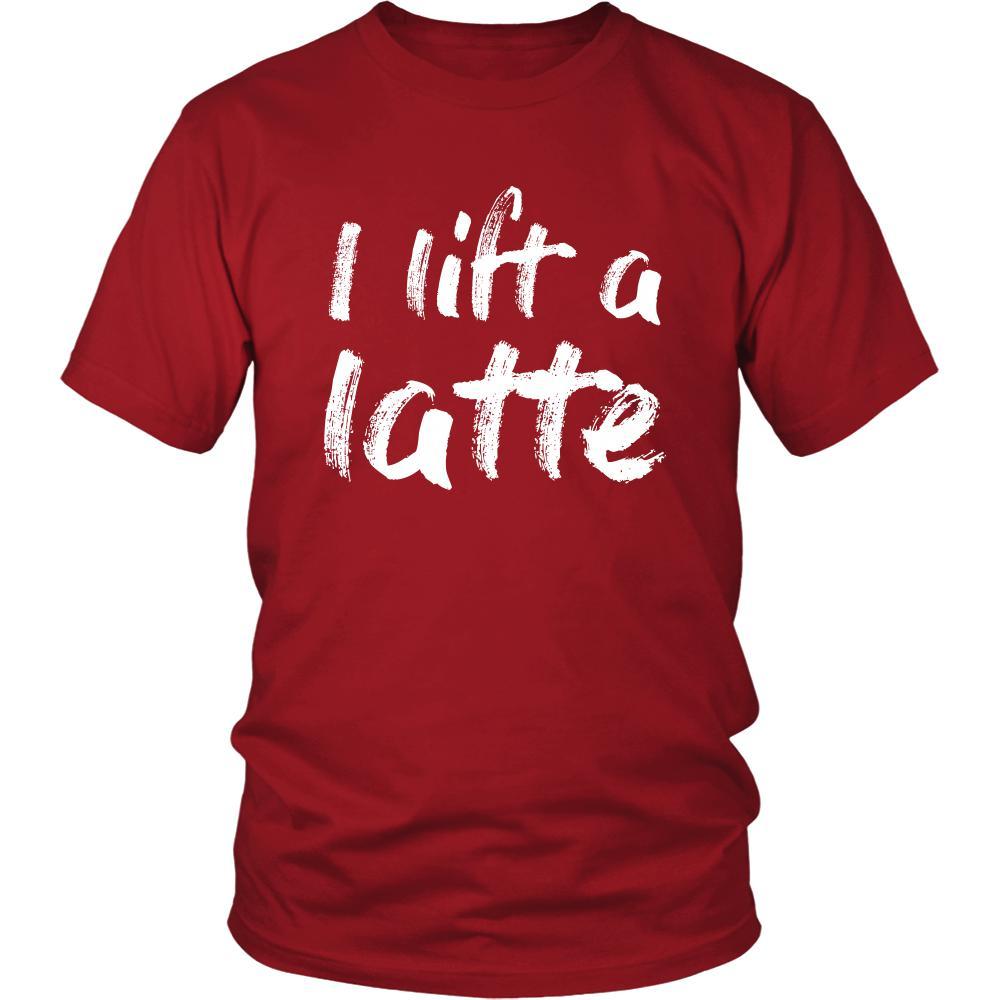 Coffee Shirt - I lift a latte - Drink Love-T-shirt-Teelime | shirts-hoodies-mugs