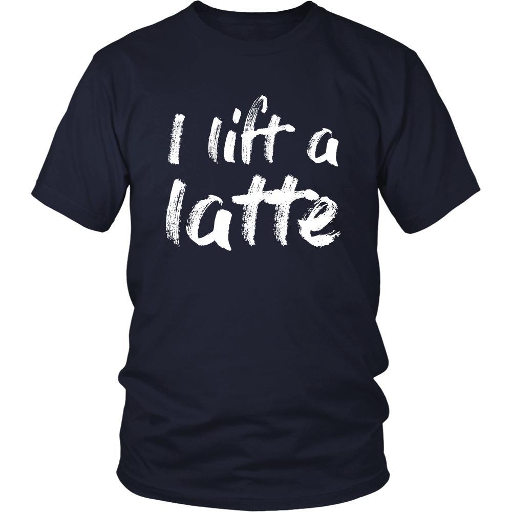 Coffee Shirt - I lift a latte - Drink Love-T-shirt-Teelime | shirts-hoodies-mugs