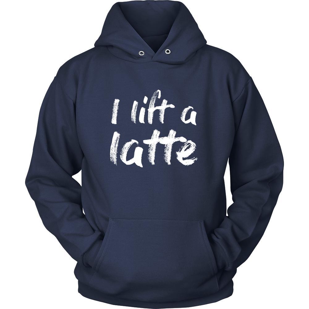 Coffee Shirt - I lift a latte - Drink Love-T-shirt-Teelime | shirts-hoodies-mugs