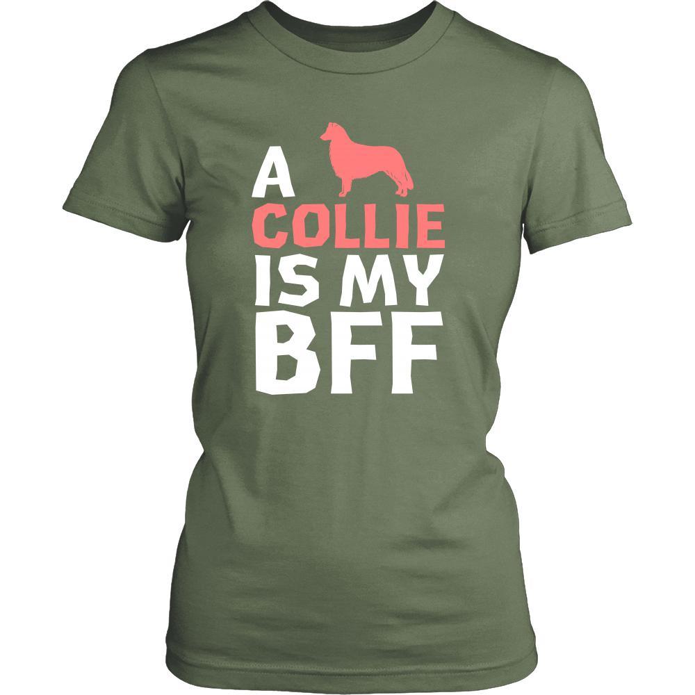 Collie Shirt - a Collie is my bff- Dog Lover Gift-T-shirt-Teelime | shirts-hoodies-mugs