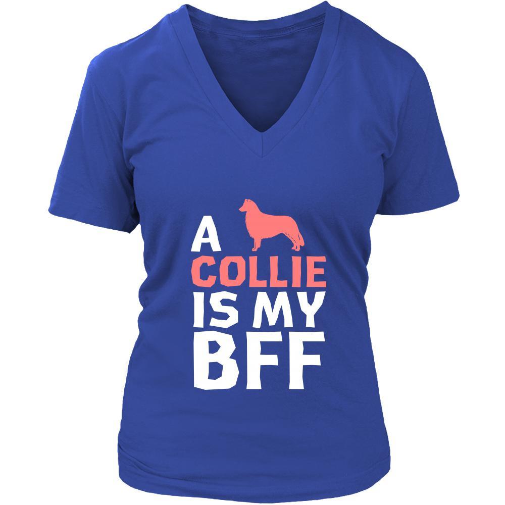 Collie Shirt - a Collie is my bff- Dog Lover Gift-T-shirt-Teelime | shirts-hoodies-mugs