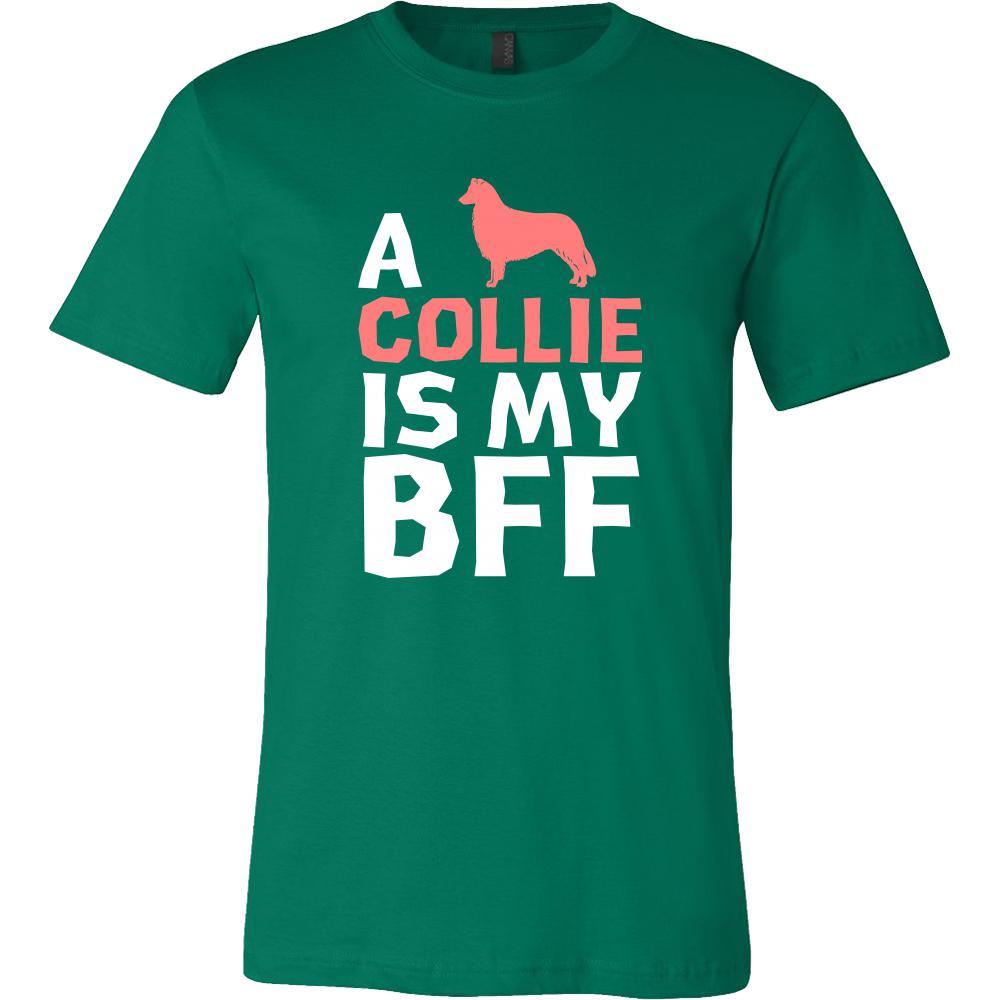 Collie Shirt - a Collie is my bff- Dog Lover Gift-T-shirt-Teelime | shirts-hoodies-mugs