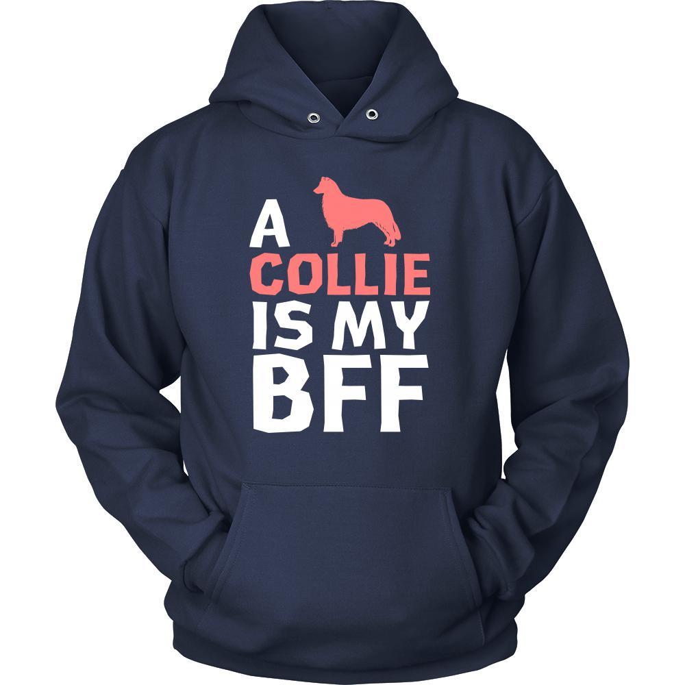 Collie Shirt - a Collie is my bff- Dog Lover Gift-T-shirt-Teelime | shirts-hoodies-mugs